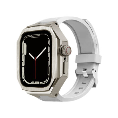 Premium Metal Bezel Case + Strap AP Mod Kit for Apple Watch 11 10 46mm 42mm