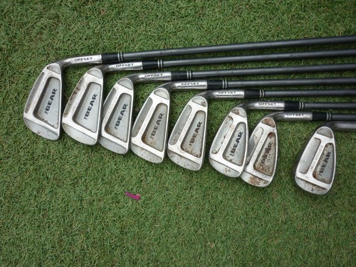 Nicklaus The Bear 3,4,5,6,7,8,9 sw irons - graphite shafts - Picture 2 of 12