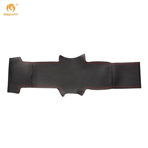 Black Leather Car Steering Wheel Cover for Nissan Tiida Livina Sylphy Note B14 - Bild 4 von 8