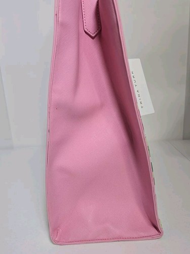 Borsa tote Trina Turk floreale farfalla tracolla staccabile nuova con etichetta - Foto 3 di 19