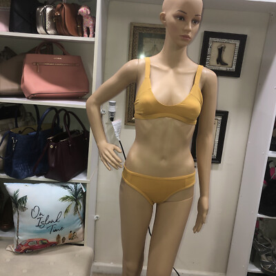 Tavik NWT! Swimwear Sunflower Mustard Full Swim Bottom Two Piece Set sz S
