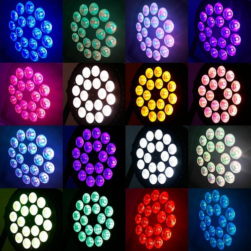 U'King 18 x 10W Par LED Light RGBW Strobe Stage Beam Dance DJ Party DMX512 Lamp - Picture 2 of 17