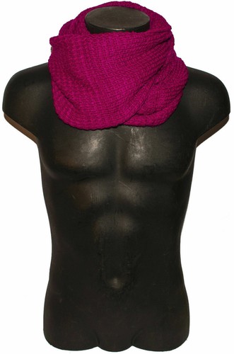 SCIARPA SCALDACOLLO BERRETTA UOMO DONNA GROSSA TINTA UNITA FUCSIA ROSA |  eBay