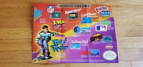 Nintendo NES Insert Promo Promotional Bubble Bobble Acclaim KOEI Game Posters