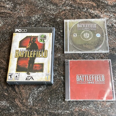 EA Battlefield 1942 PC 2002, Road to Rome & Battlefield 2 Deluxe Edition 2006