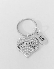 Keychain Soul Sisters Bff Best Friend Friendship Christmas Gift
