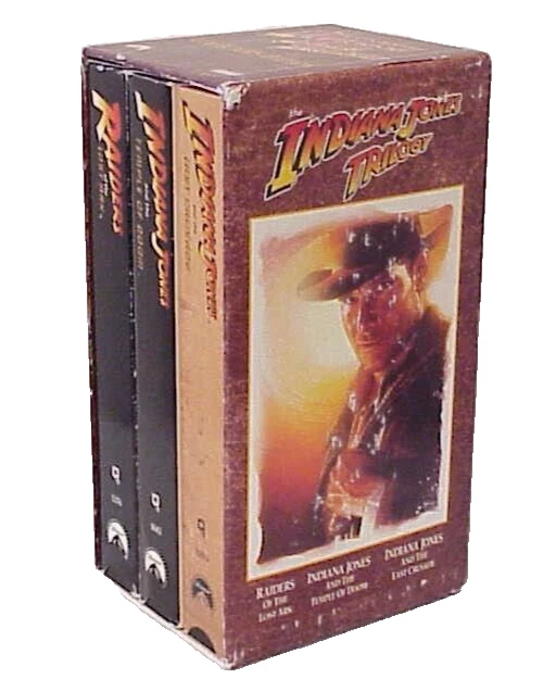 THE INDIANA JONES TRILOGY COLLECTOR'S EDITION BOX VHS VIDEO TAPE MOVIES Foto 2 de 4