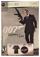 007 Quantum Of Solace W/t-shirt (xbox 360) Brand Sealed - Free U.s. Ship 007 Quantum Of Solace W/t-shirt (xbox 360) Brand Sealed - Free U.s. Ship