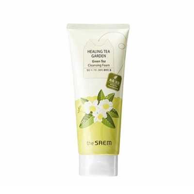 New Korean THE SAEM Healing Tea Garden Green Tea Cleansing Foam K-Beauty Sealed