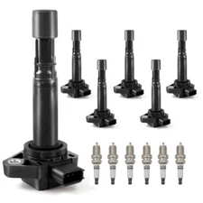 6pcs Ignition Coil & 6pcs Spark Plug Kit For 00-07 Honda Accord 3.0L V6 UF400