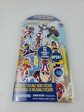 Marvel Spider-Man and His Friends Reusable Sticker Stick N Play Fold And Go