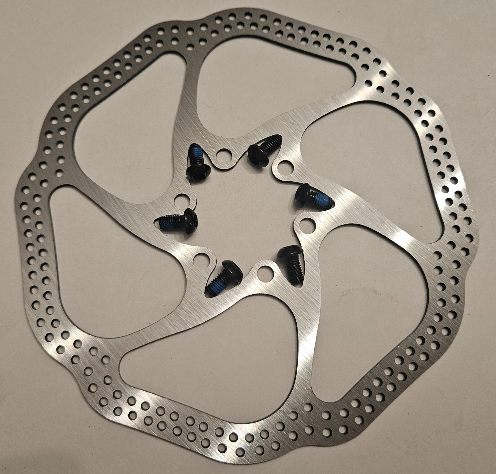 Avid HS1 Style 160mm 6 bolt Road Disc Brake Rotor Sram Wavey w/ Bolts ...