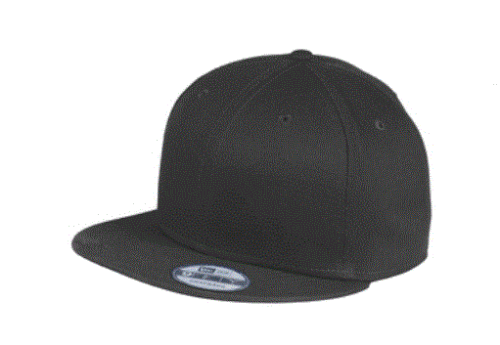 New Era NE400 9Fifty Blank Hat/Cap Black Flat Brim Snap Back - 第 1/4 張圖片