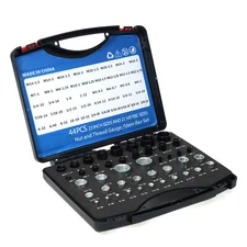 Nut and Bolt Thread Checker 44 Pcs Nut and Bolt Gauges Individually Housed P5J9