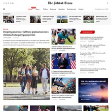 Times News Website Design with Free VPS Web Hosting and Installation