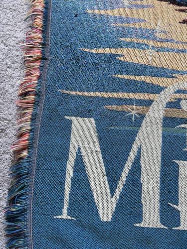 Rare Vintage The Little Mermaid Woven Throw - Picture 7 of 12