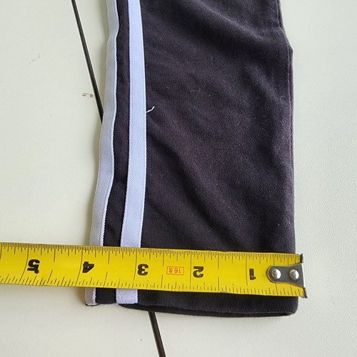 Adidas Women's 3-Stripes Leggings Pants Black White Classic Cotton Sz S - Picture 2 of 9