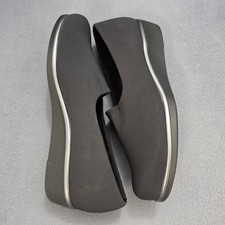 SAS Womens Black Comfort Shoes Slip On Wedge Loafers Made in USA Size 8N