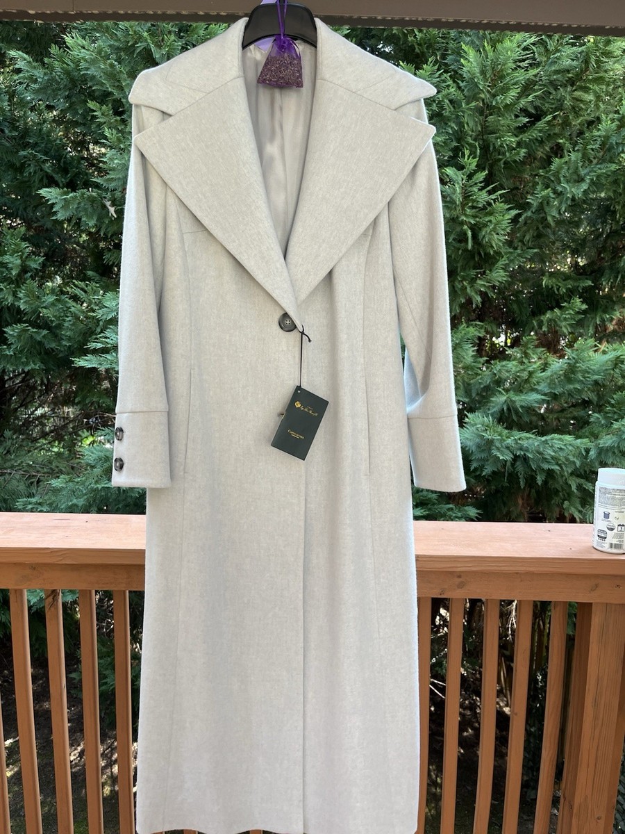 Brand New! Tardia Loro Piana 100% Lana Virgin Wool Coat Size US 10