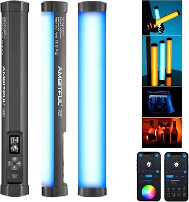 AMBITFUL A2 Full-Color RGB Tube Light, CRI 95 TLCI 97 Accurate A2, 