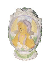 Cherished Teddies Girl With Chicks Resin Easter Egg Figurine 1997