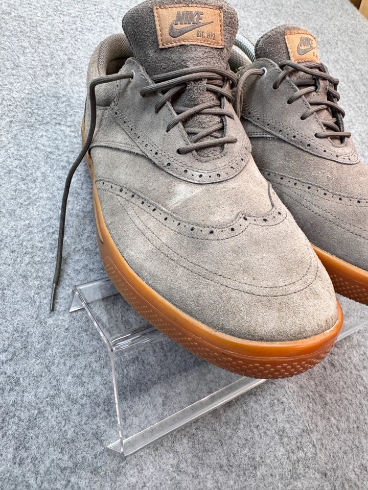 Nike Lunarlon Swingtip Suede Spikeless Golf Shoes Men’s 11 Ridgerock / Gum - Image 2 of 4