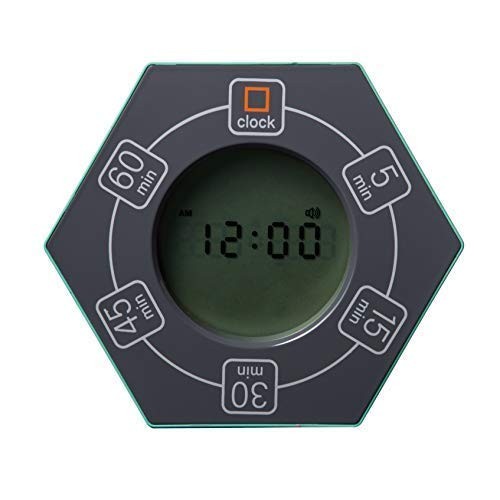 Home & Office Timer with Clock, 5,15, 30, 45, 60 Minute Preset Countdown Time... - Picture 2 of 9
