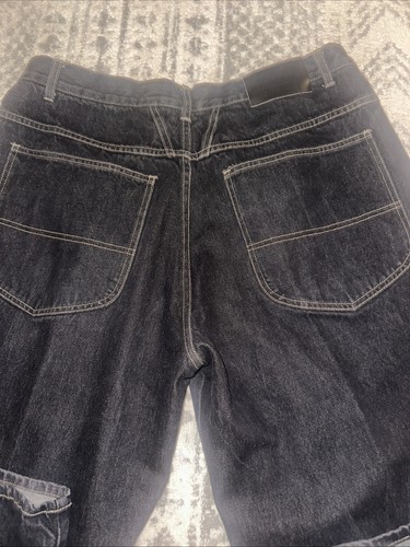 Jeans vintage Marithe Francois Girbaud denim scuro 38x30Y2K gamba larga larghi larghi Hong Kong - Foto 6 di 15