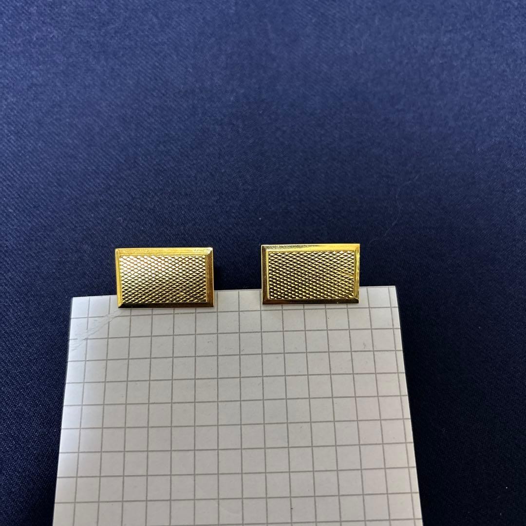 Lanvin Gold Tone Rectangular Cufflinks Thanksgivi… - image 7