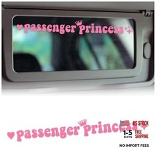 Passenger Princess Sticker, Vinyl Car Decal Car Accessories, Funn Car Pink