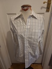 Mens Next Size 15" Regular Fit Cotton Rich Check Long Sleeved Shirt