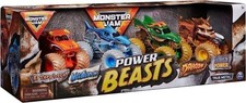 Monster Jam, Power Beasts 4-Pack El Toro Loco, Megalodon, Dragon and Horse...