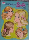 1975  VINTAGE  BARBIE QUICK CURL  COLORING BOOK,,OLD , FREE SHIPPING