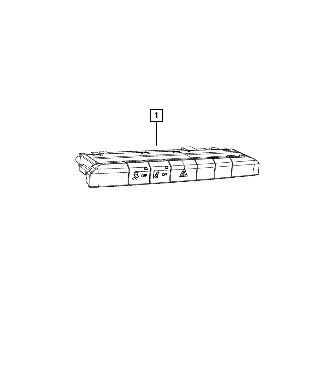 Genuine Mopar Instrument Panel Switch 6YD15DX8AE