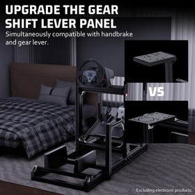 Hottoby 4080 Aluminum Racing Sim Cockpit With Monitor TV Stand Fit Thrustmaster