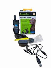 Premier Pet 600 Yard Trainer-Rechargeable Waterproof Training Collar OPEN BOX