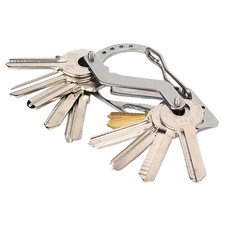 Stainless Multi Tool EDC Pocket Survival Carabiner Screwdriver Keychain Wrench
