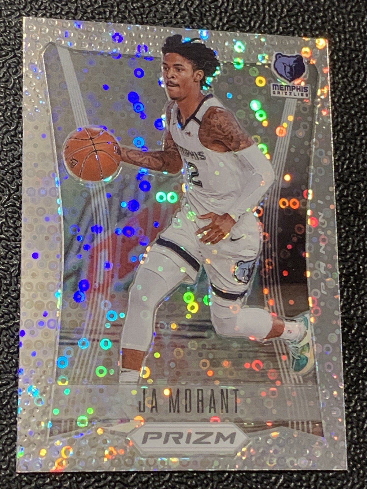 2020-21 Prizm JA MORANT Silver Fast Break Disco #7 Memphis Grizzlies