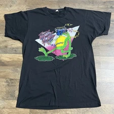VTG 80s Three Dog Night Jeremiah Bullfrog T-Shirt Adult L Large Made USA Black