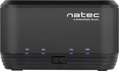 Natec DOCKING STATION KANGAROO DUAL 2.5''/3.5'' HDD USB 3.0 + AC ADAPTER - Afbeelding 5 van 6