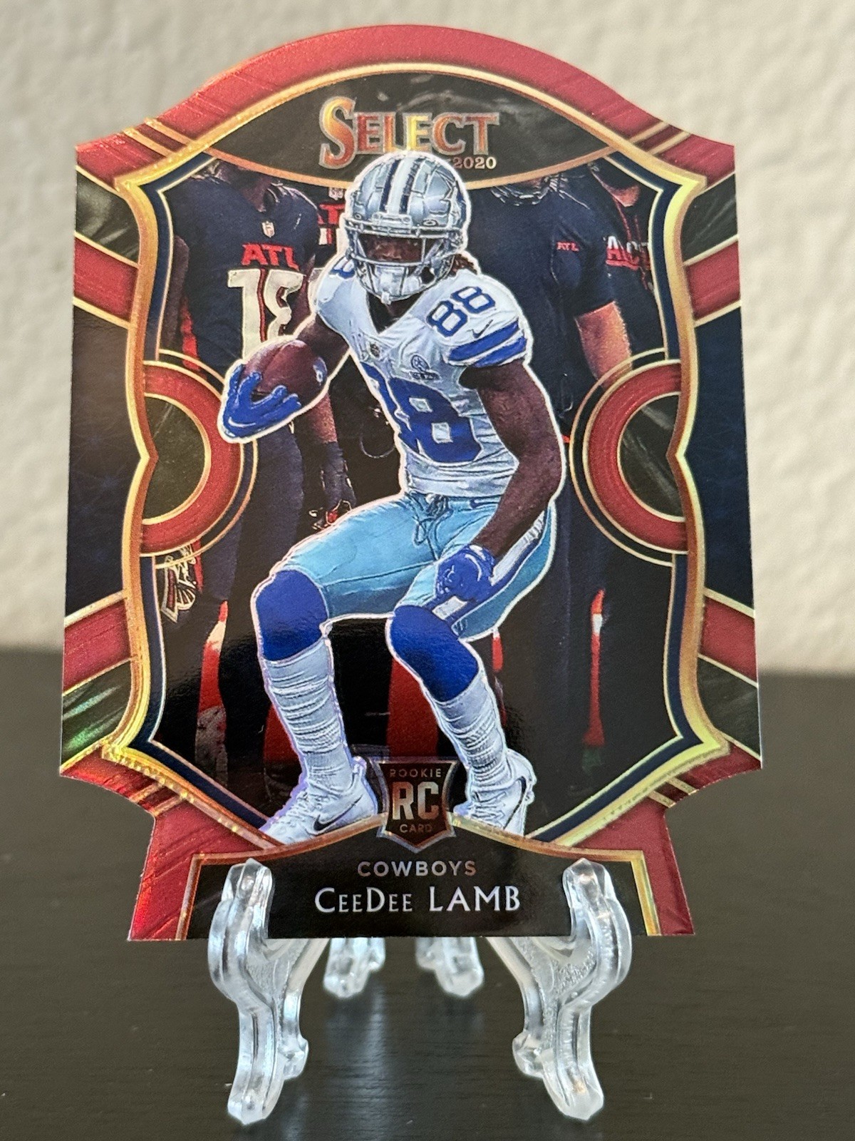 2020 Panini Select - Concourse CeeDee Lamb #57 Maroon Prizm Die-Cut (RC)