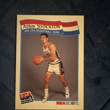 NBA Hoops McDonald's 1991-92 John Stockton #60 Base Set USA Basketball Card