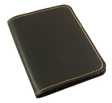 Refillable Leather Pocket Notebook - Mini Composition Cover - Fits Black