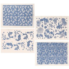 4 Sheets Clay Transfer Paper Decal High Temperature Underglaze Colored Paper