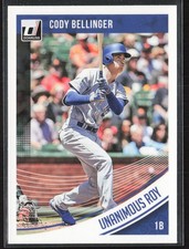 2018 Donruss #149c Cody Bellinger Unanimous ROY.
