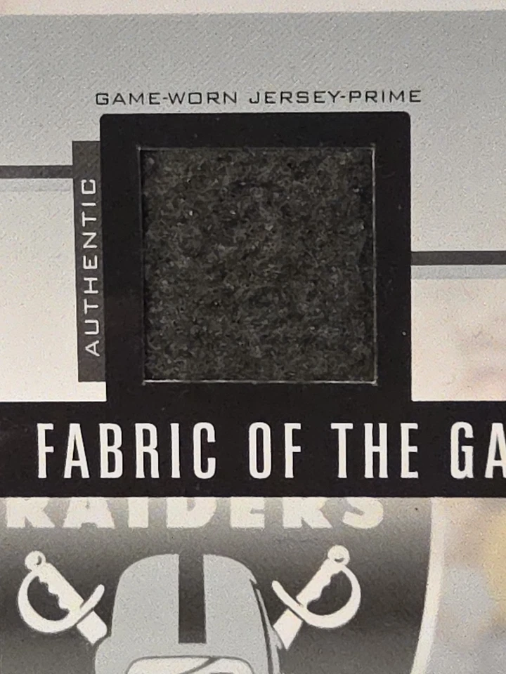 Fred Biletnikoff 2006 Leaf Certified Materials Game Used Prime Jersey 6/25 - Image 2 of 4