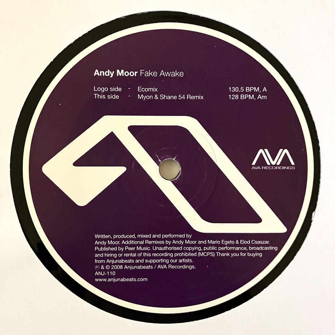 洋楽 Andy Moor - Fake Awake 12\"EP Anjunabeats Andy Moor - Fake Awake 12 Ep Anjunabeats | eBay
