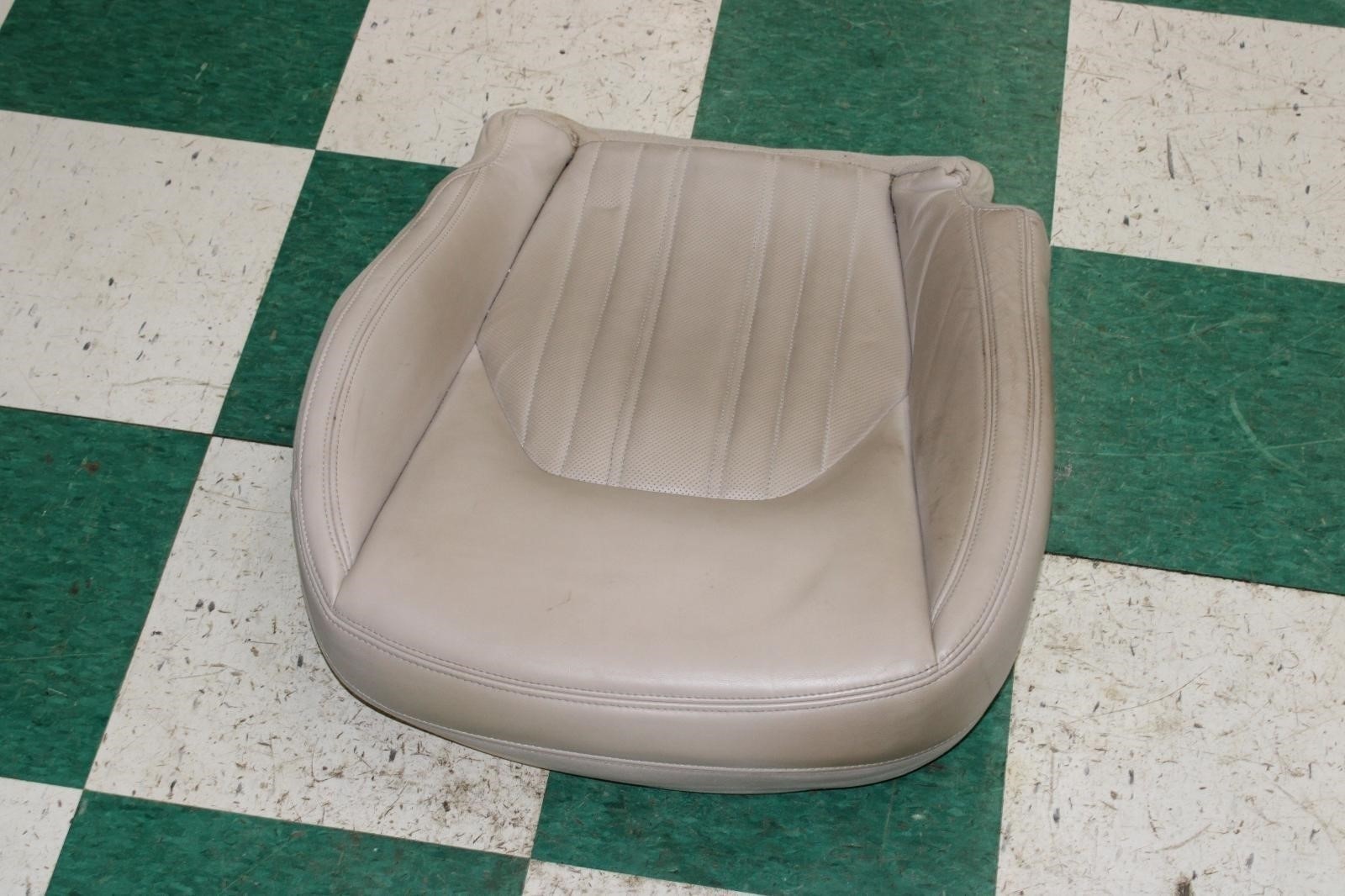14-17 Ghibli Sabbia Tan Leather Front Driver LH Seat Lower Cushion Backrest Pad