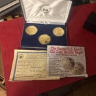 1933 Gold Double Eagle Proof National Collectors Mint 3 Coin Set W/ COA & Case