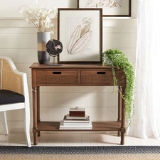 Home Collection Landers Brown 2-Drawer Console Table CNS5710C